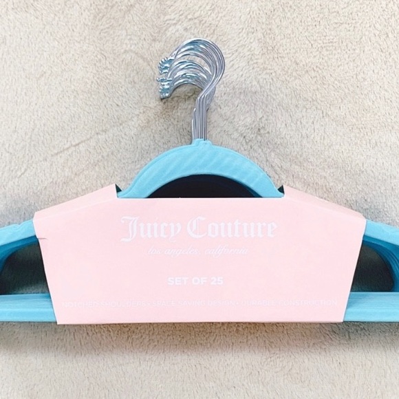 Juicy Couture Other - NEW Juicy couture velvet hangers in blue